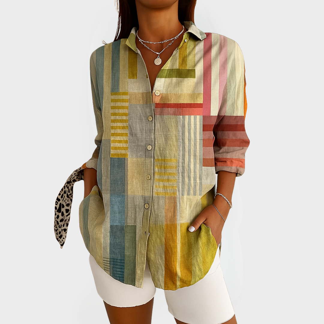 Veronica™ | Blouse met Kleurrijk Ontwerp