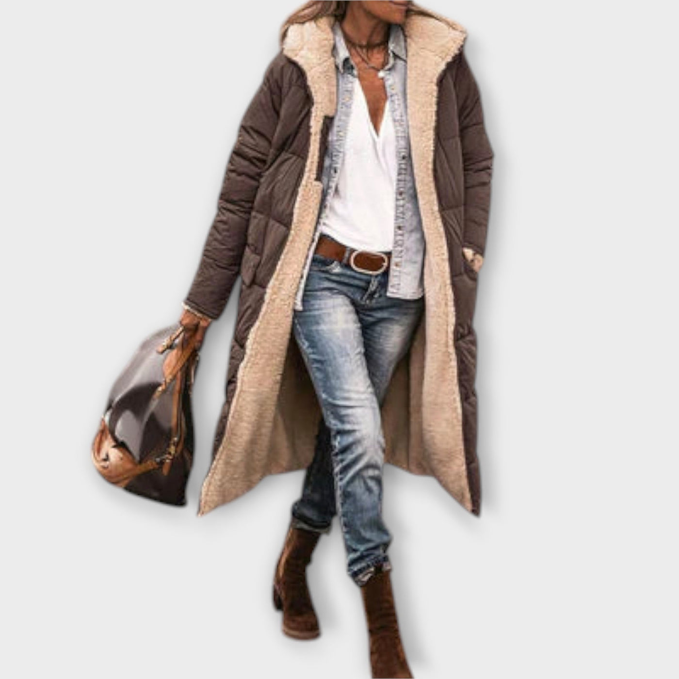 Kora - Knuffelige Bontgevoerde Jas