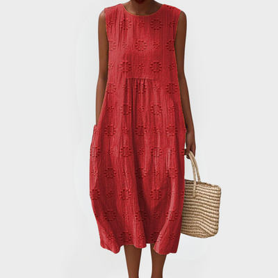 RUTH | GEPRINTE LANGE JURK MET BUIKBEDekking