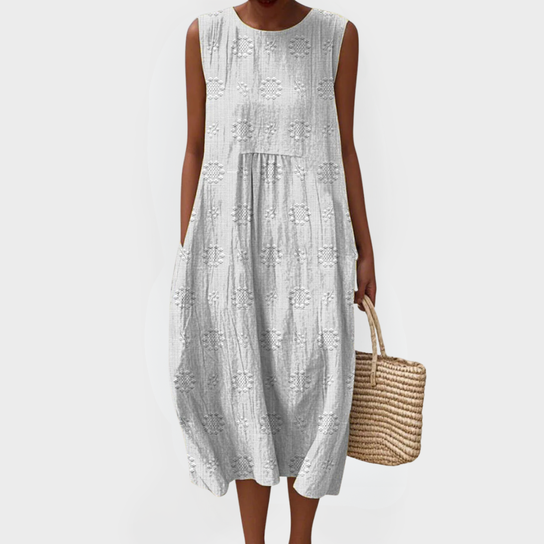 RUTH | GEPRINTE LANGE JURK MET BUIKBEDekking