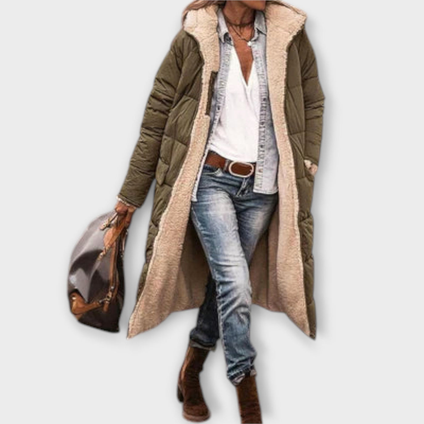 Kora - Knuffelige Bontgevoerde Jas