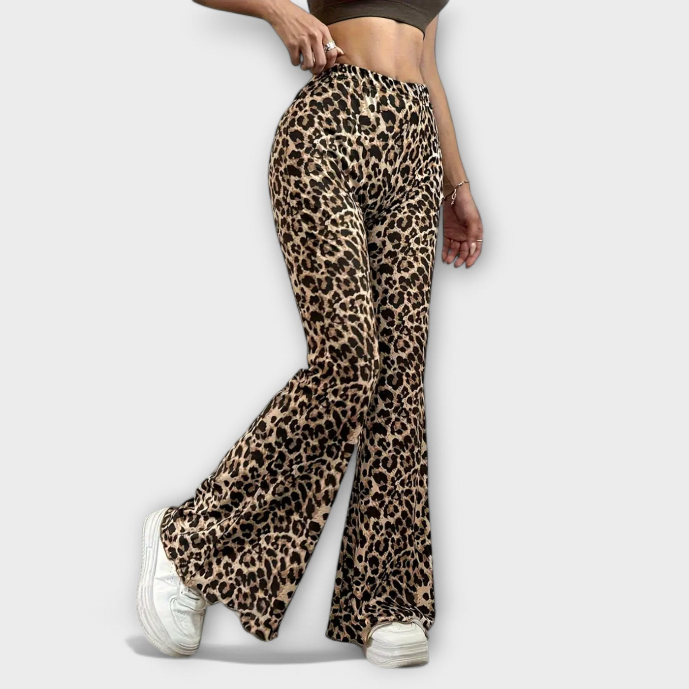 Leopard Bootcut-Broek