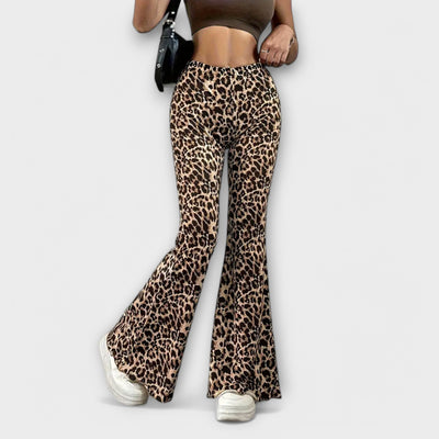 Leopard Bootcut-Broek