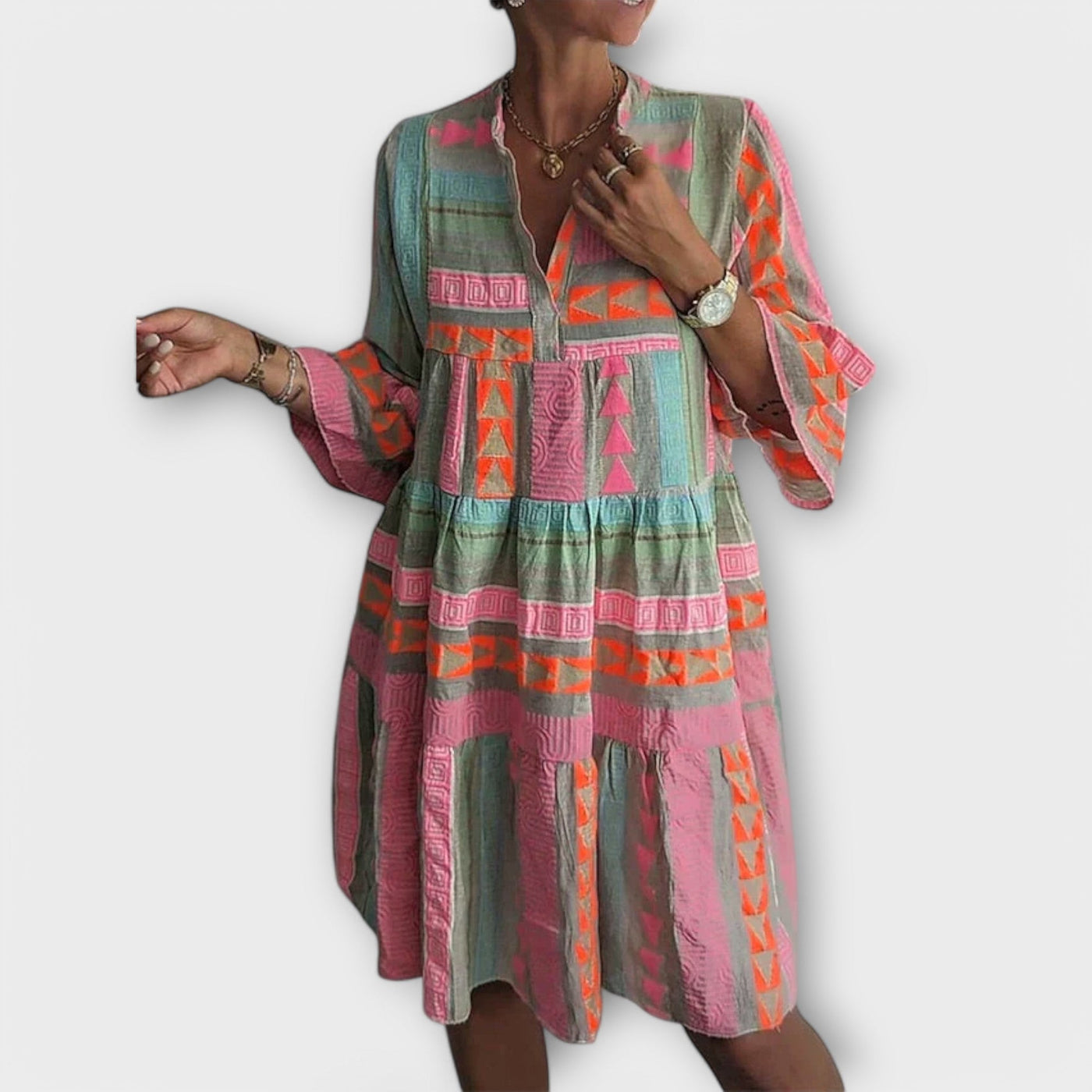 Mabel - Elegante Midi Jurk