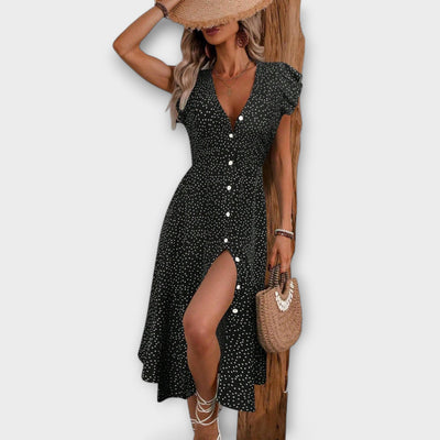 Stijlvolle Polkadot Midi-jurk