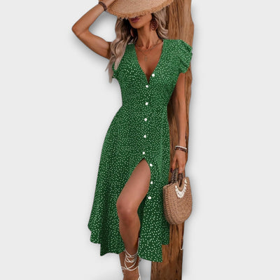 Stijlvolle Polkadot Midi-jurk