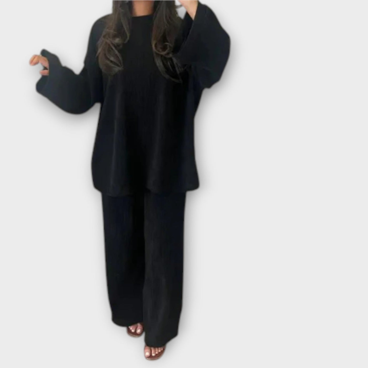 Ingrid - Set in Overmaat - Geribbelde Stijl