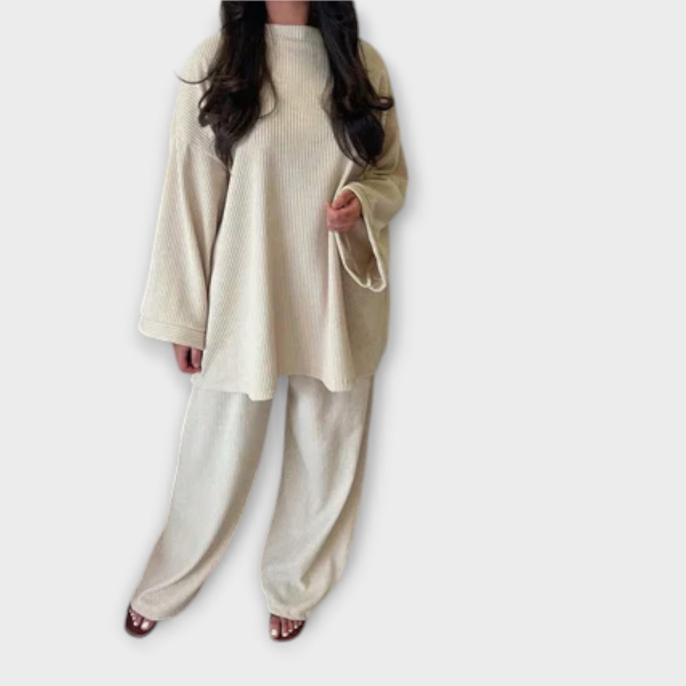 Ingrid - Set in Overmaat - Geribbelde Stijl