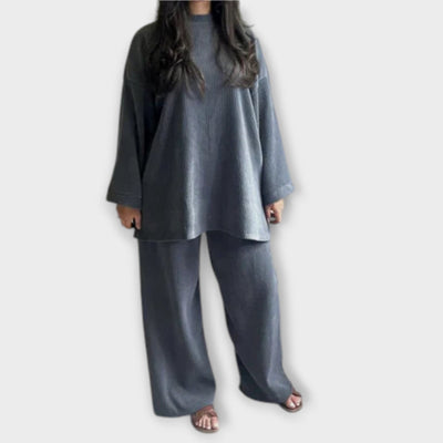 Ingrid - Set in Overmaat - Geribbelde Stijl