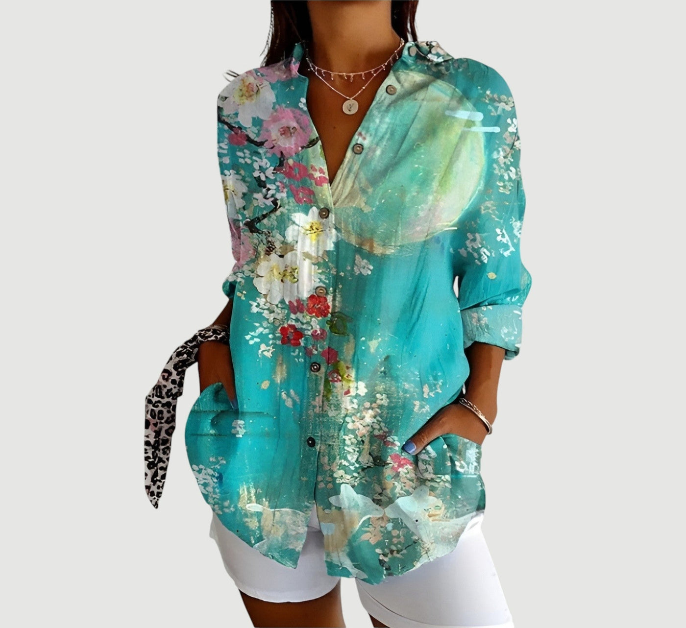 Ella™ | Blouse met Kleurrijk Ontwerp